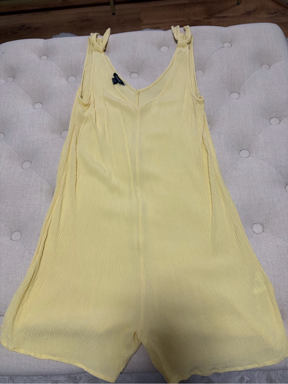 RW & Co Women’s Yellow Coverup Romper-med